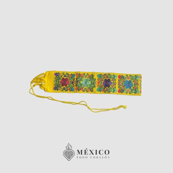 Mexican Folkloric belt day of the dead 5 de Mayo colorfull mexico todo corazon - Picture 2 of 8